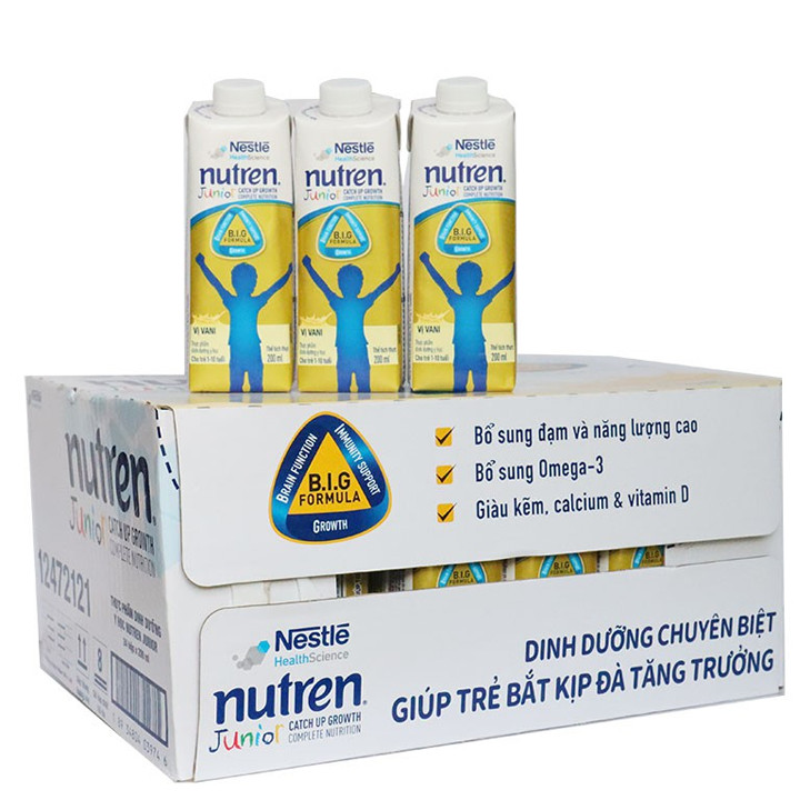 24 hộp Sữa nước Nestle Nutren Junior vị Vani 200ml