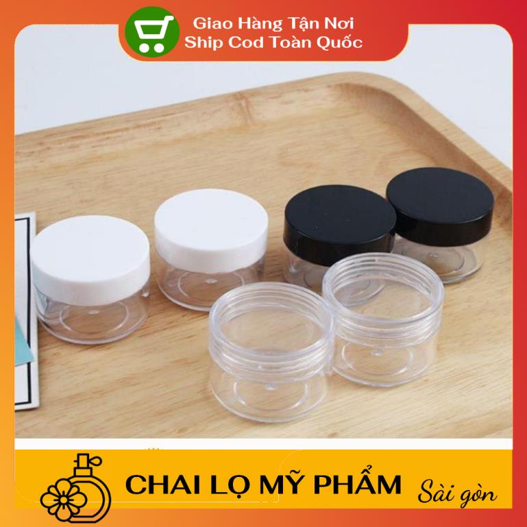 [Combo 10sp]  Hủ nhựa chiết mỹ phẩm Tròn 20g/30g/50g/100g đựng mỹ phẩm/ Hũ đựng kem