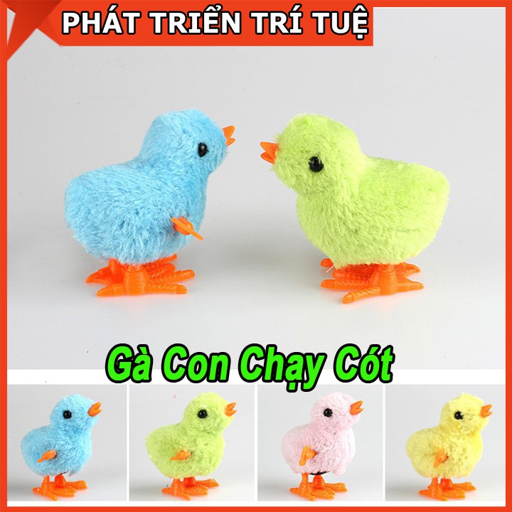 Combo 2 chú gà con lên gây cót nhảy múa cho bé, Đồ chơi gà con biết nhảy cho bé siêu đáng yêu - TUYO596