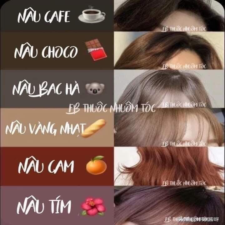 Thuốc nhuộm tóc tặng kèm oxy hồng giá sỉ tốt Ngọc kino thuốc nhuộm tóc tại nhà lên màu bền ,đẹp , lâu phai