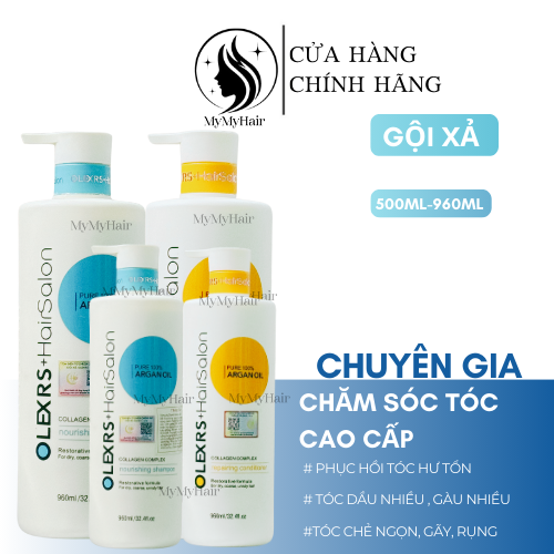 Cặp dầu gội và dầu xả Olexrs hair salon 500ml Sin Hair