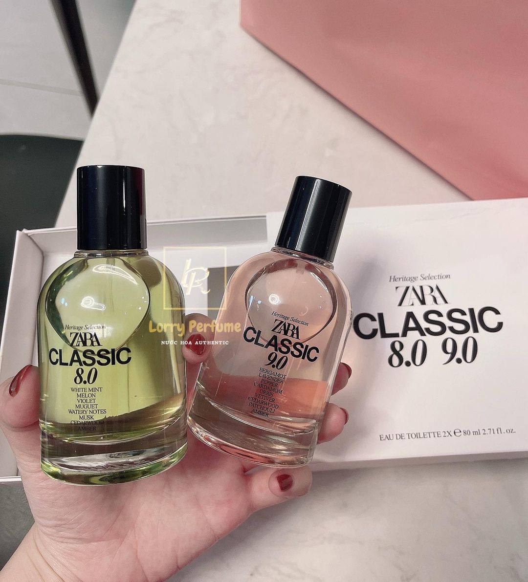 Nước hoa nam 𝐙𝐚𝐫𝐚 8.0 + 9.0 men - unisex nam tính - quyến rũ