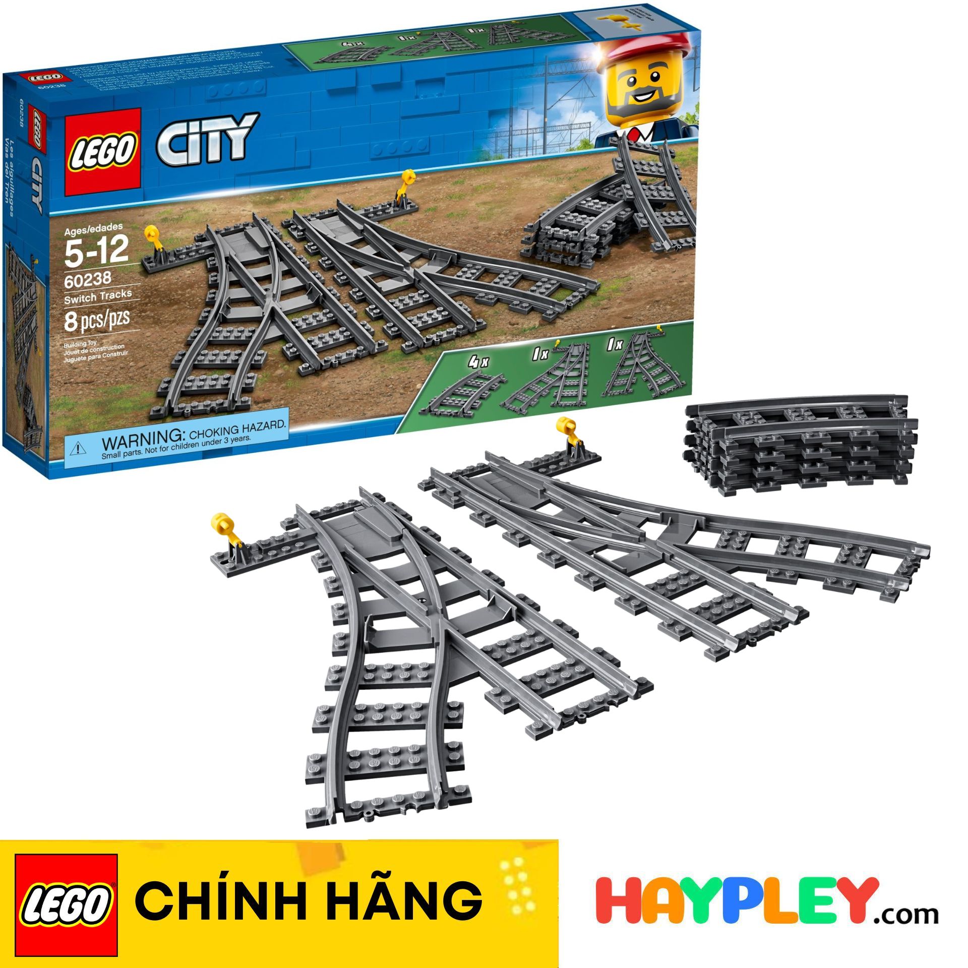 Lego city 60238 bộ đường ray chuyển hướng