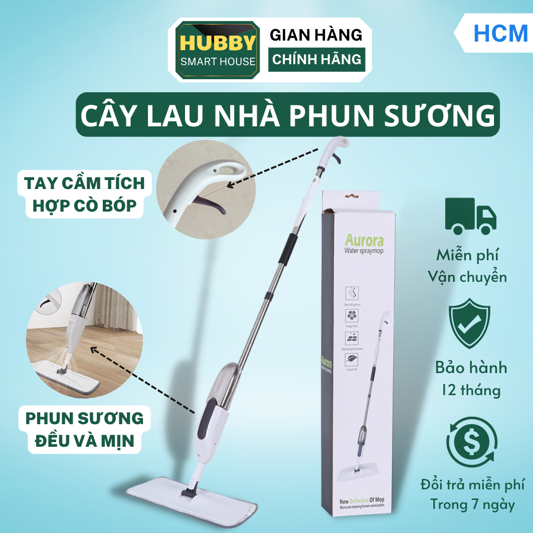 Cây lau nhà phun nước thông minh AURORA Xoay 360 độ mới 2023, Cây lau nhà phun sương, bộ lau nhà thông minh, cây lau nhà thông minh, cây lau nhà tự vắt thông minh, cây lau nhà 360°, cây lau sàn, cay lao nhà, chổi lau nhà thông minh, caylaunha