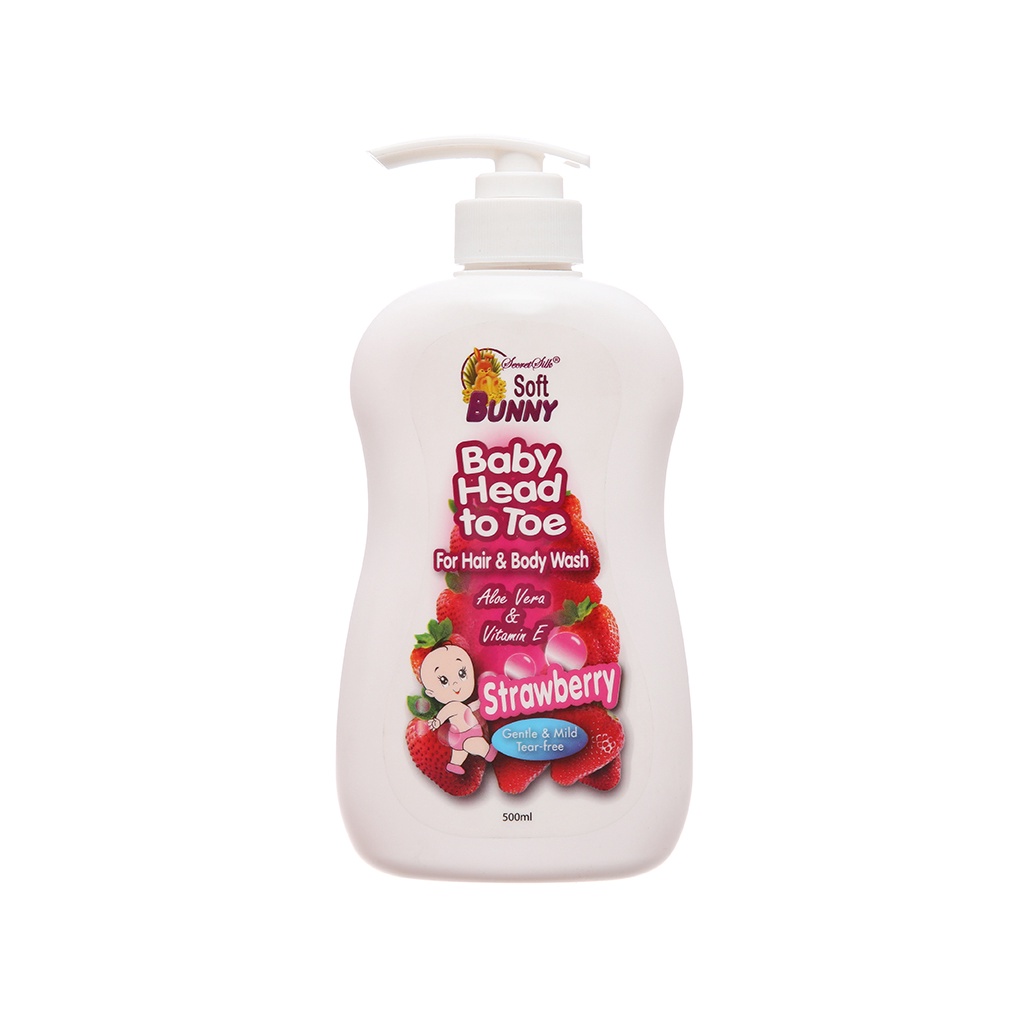Tắm gội bunny straberry 500ml