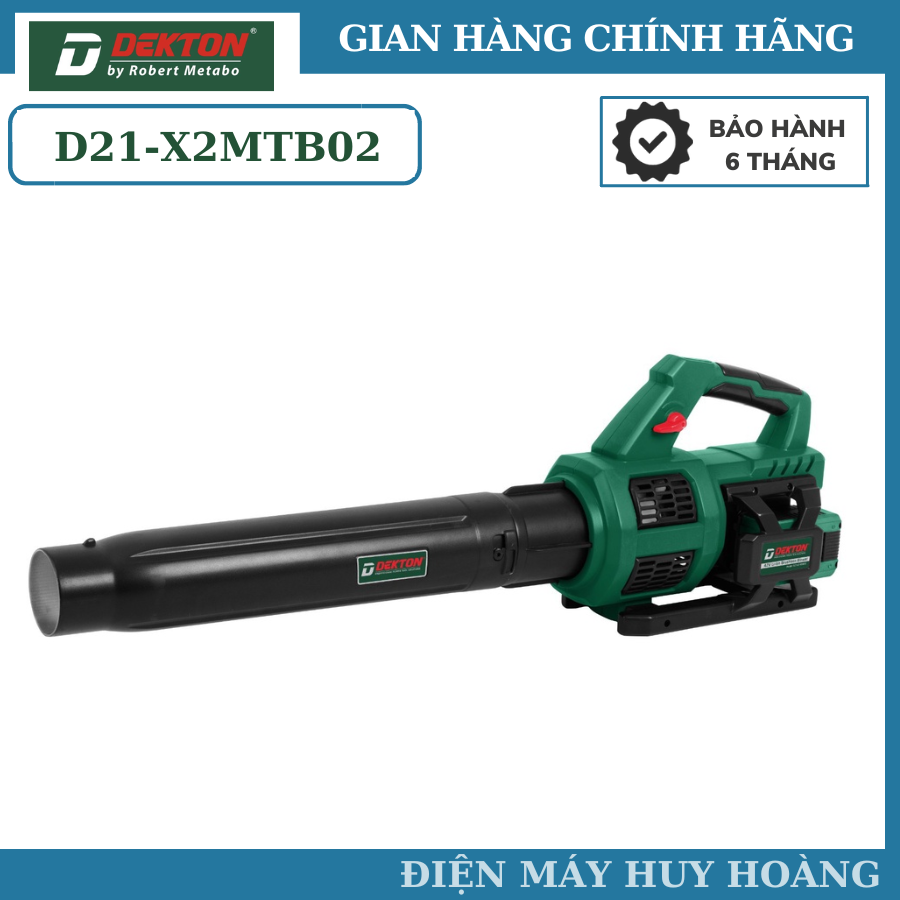 Máy thổi lá/thổi bụi dekton motor brushless turbo 42v / d21-x2mtb02 / dùng 2 pin d21