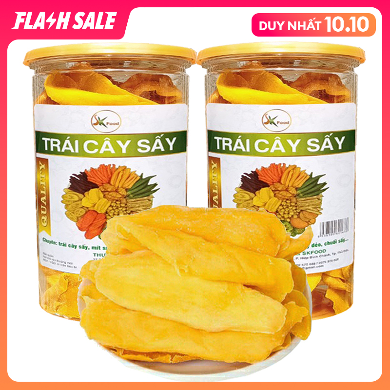 [TÙY CHỌN] [COMBO 2 HŨ] XOÀI SẤY DẺO  VỊ CHUA NGỌT THƠM NGON HIỆU SK FOOD