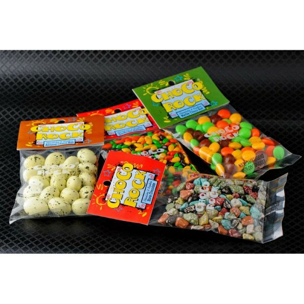 10 gói Kẹo socola Chocorock 65g (Dạng đá, bi, hướng dương, trứng)