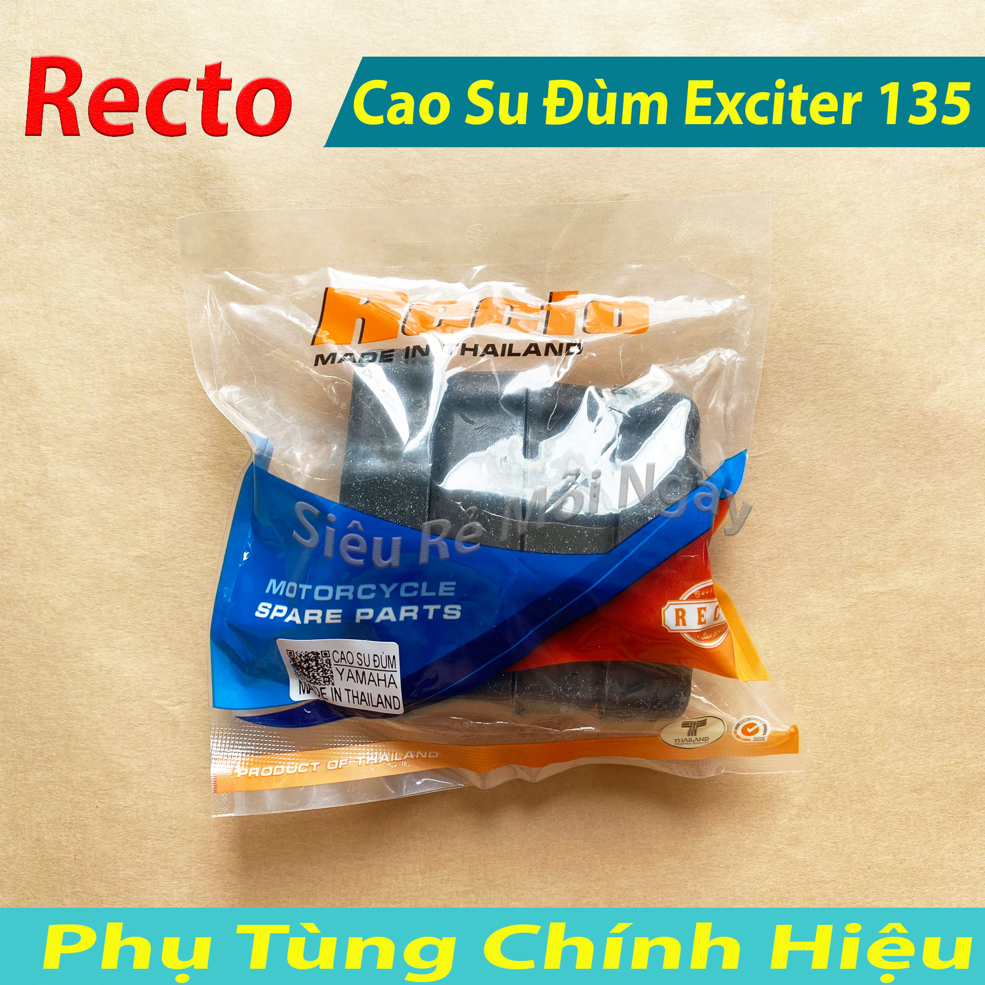 Cao su đùm Recto cho Exciter 135 - Made in Thailan