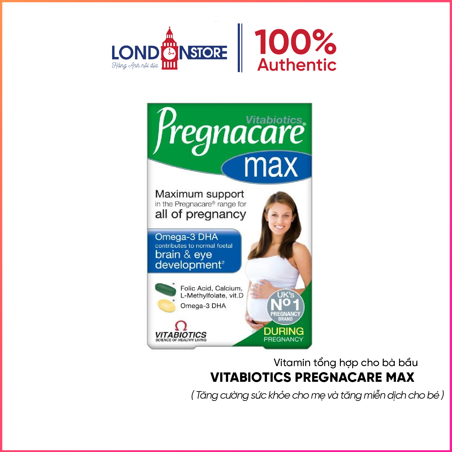 Vitamin tổng hợp cho bà bầu Vitabiotics Pregnacare Max 84 viên
