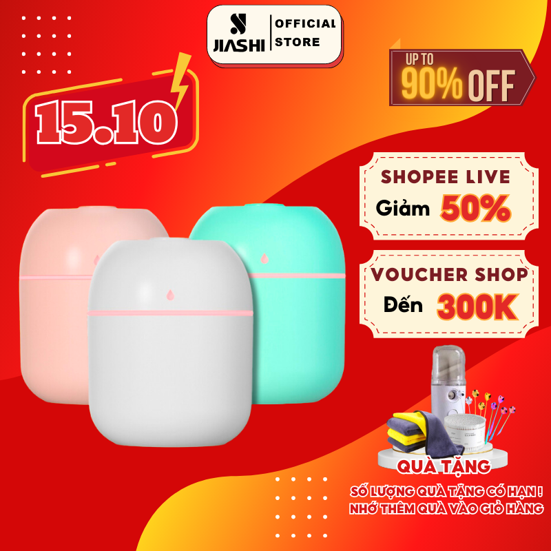 Máy Xông Tinh Dầu Mini Jiashi Cho Phòng Ngủ Và Trên Xe Hơi Máy Khuếch Tán,  Phun Sương Tỏa Hương Đuổi Muỗi & Côn Trùng MPS01