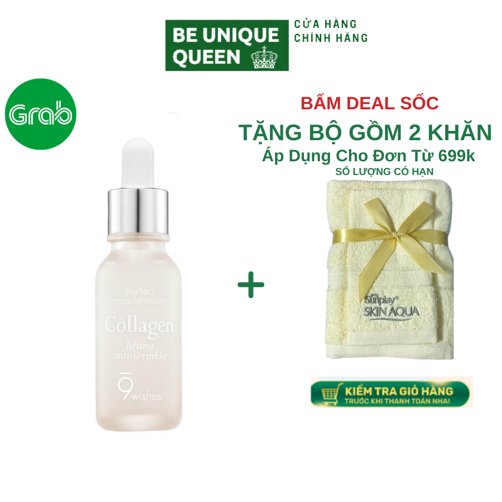 Serum 9Wishes Collagen Ngăn Ngừa Lão Hóa - Tinh Chất 9Wishes Ultimate Collagen Ampule Serum 25ml