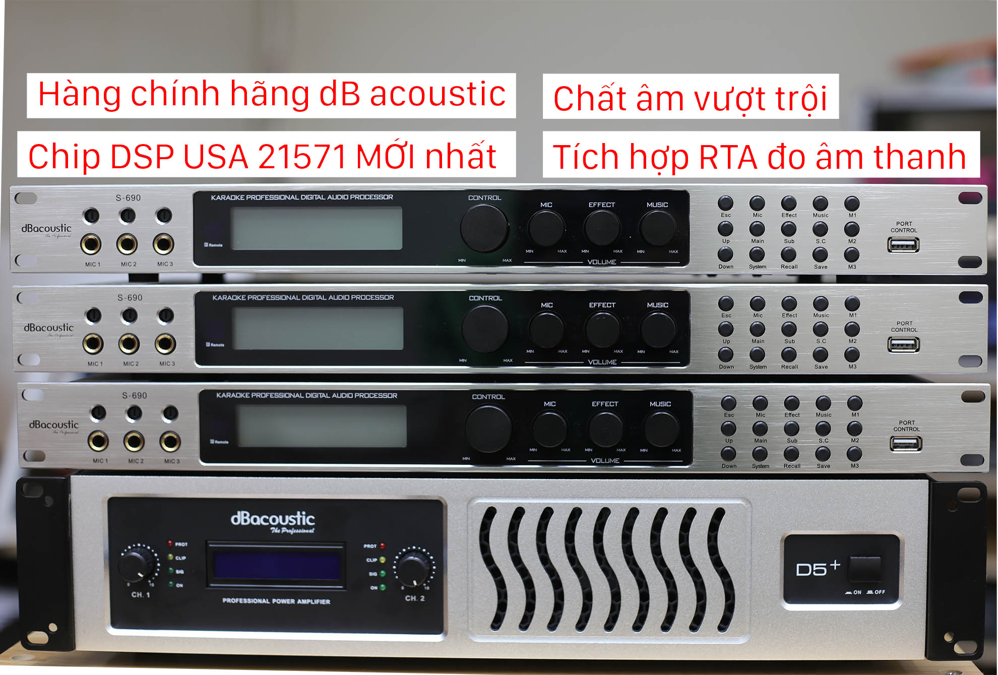 Vang số db acoustic s690 dsp 21571 usa cực hay