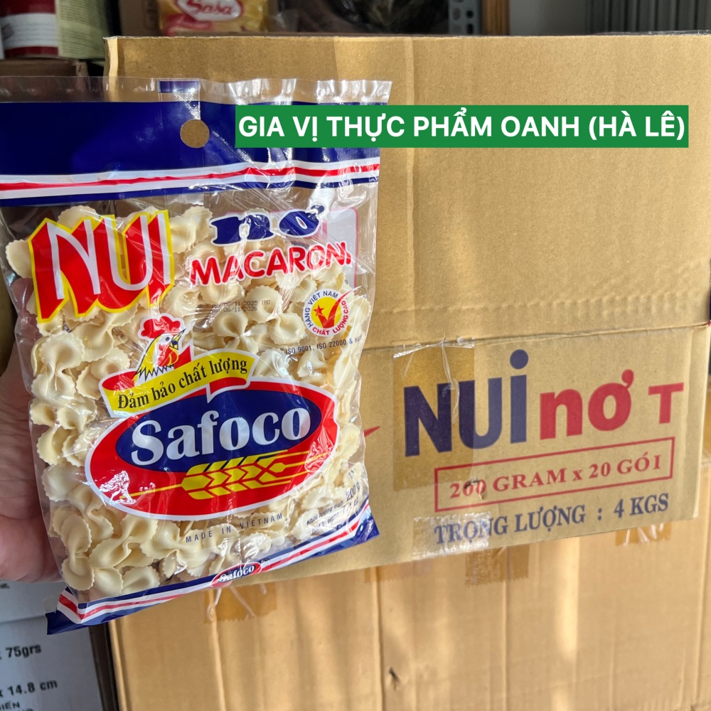 (200gr) Nui nơ Safoco