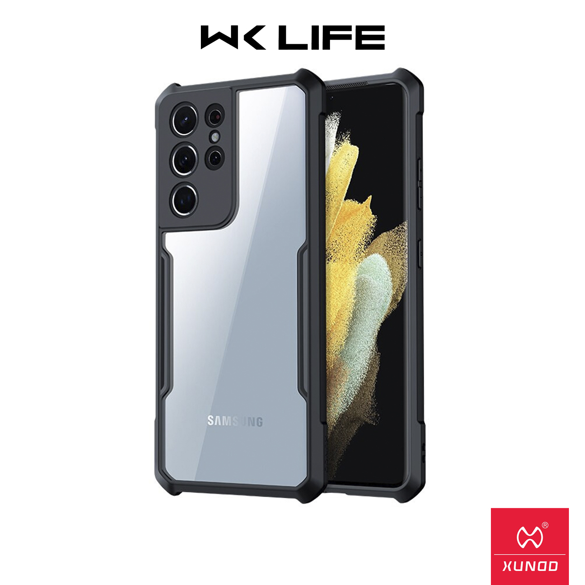 Ốp Samsung S21 Ultra 5G XUNDD Viền Cao Su Chống Sốc 2M Bảo Vệ Camera