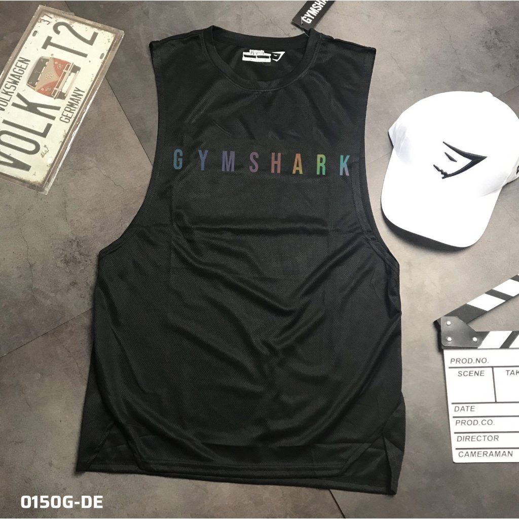 Áo tanktop gymshark,tanktop gym nam, chất vải mè dày dặn, mềm mịn, form áo đẹp