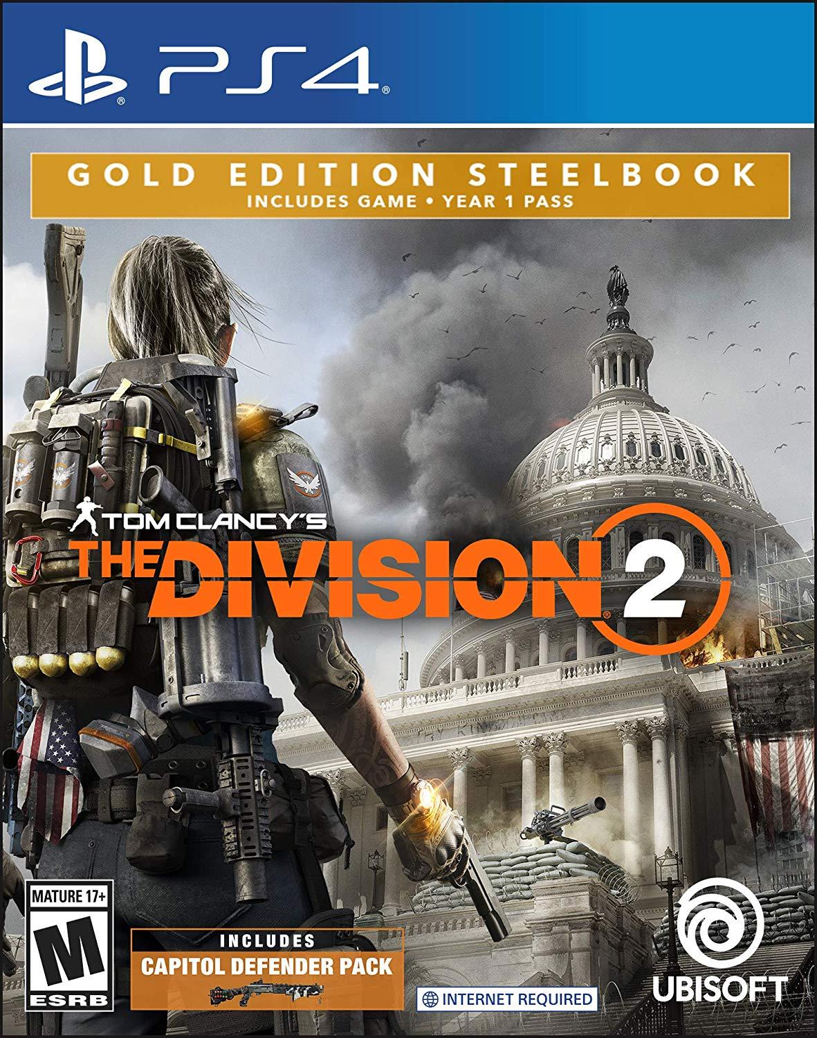 [HCM][PS4-US] Đĩa game Tom Clancy The Division 2 Gold Steelbook Edition - PlayStation 4