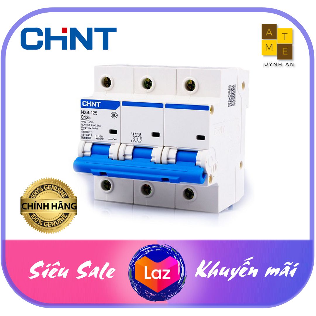 Áp to mát nxb-125 3 pha 80a - 100a -125a dòng cắt 10ka hãng chint