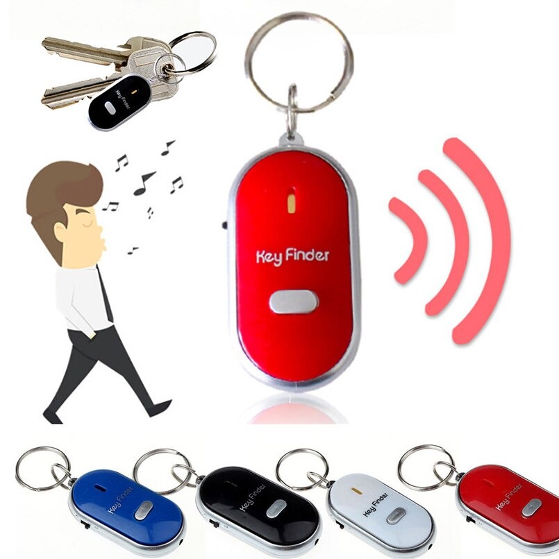 Móc khóa huýt sáo báo động tìm chìa khóa kiêm đèn pin mini Key Finder
