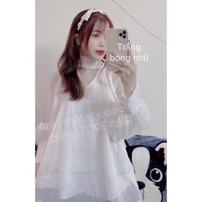 Áo tơ nhũ cổ ngọc