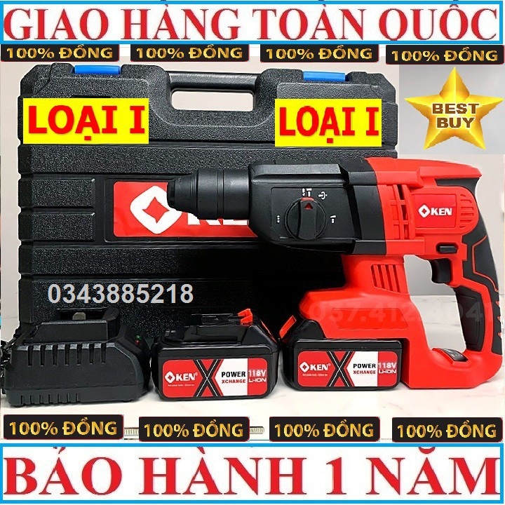 Máy khoan đục bêtông ken 118v
