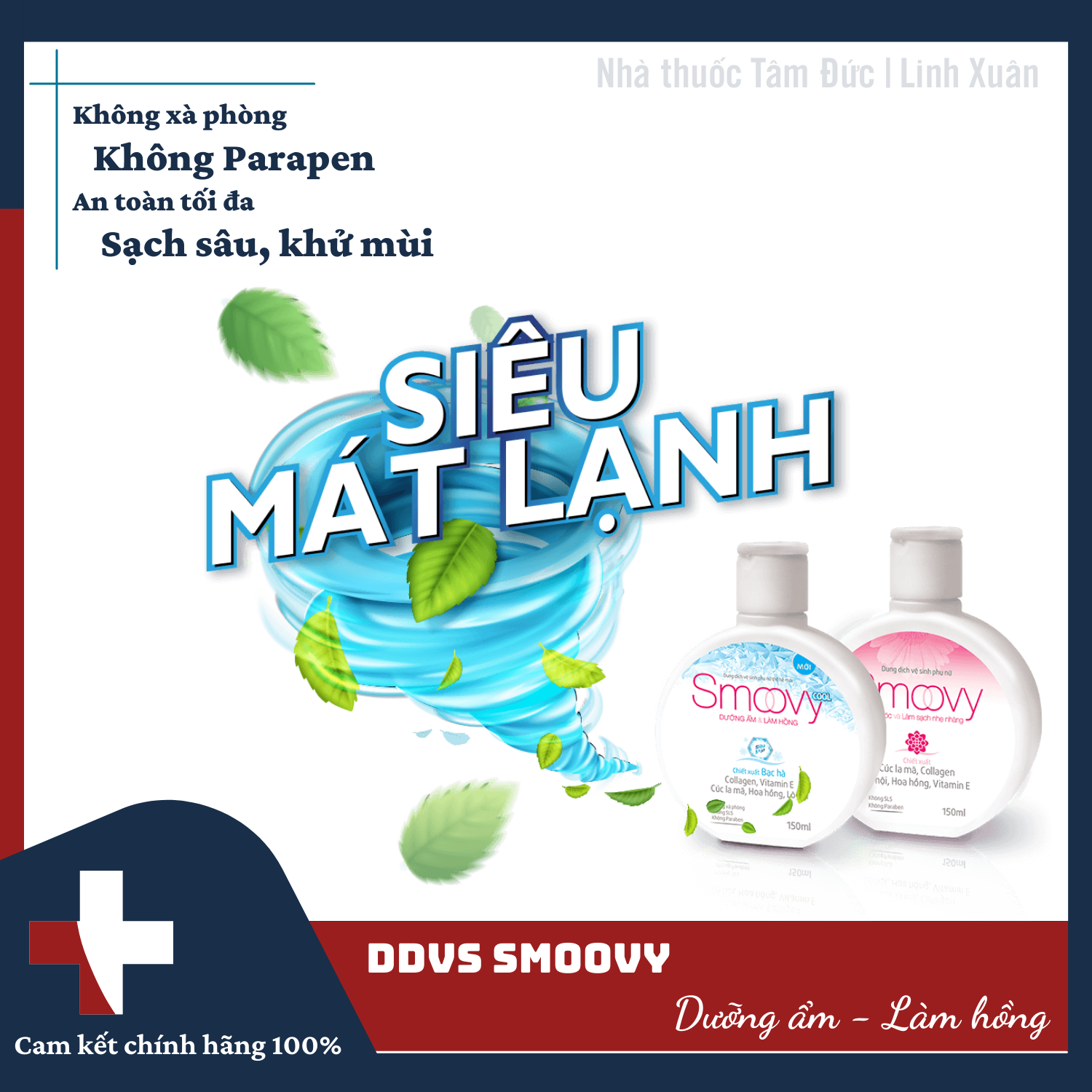 Dung dịch vệ sinh phụ nữ smoovy - smoovy cool 150ml