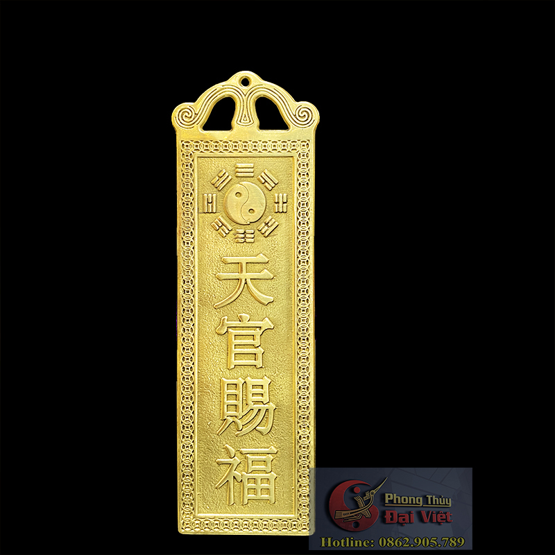 Kim bài thiên quan tứ phước đồng nguyên chất