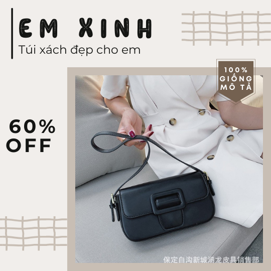 Túi Xách Nữ Túi Kẹp Nách Size 22cm 4 Màu Sang Choảnh Túi Đeo Vai Cầm Tay Siêu Hot