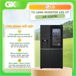 Tủ lạnh LG Inverter 635 lít GR- X257BL - Hệ thống làm đá tinh gọn SpacePlus cho khả năng làm đá viên, đá nghiền tiện lợi - GIAO TOÀN QUỐC