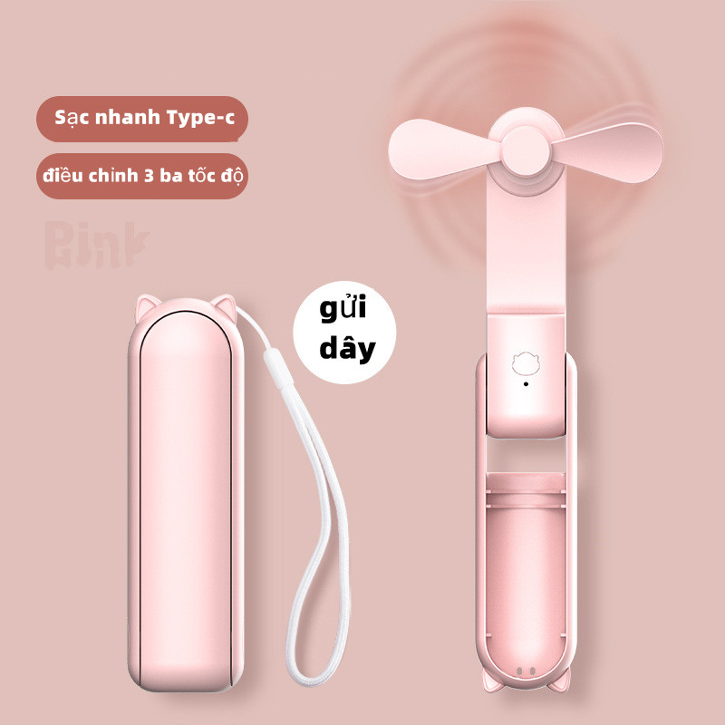 Quạt cầm tay phun sương, quạt mini 3 chế độ, phun sương