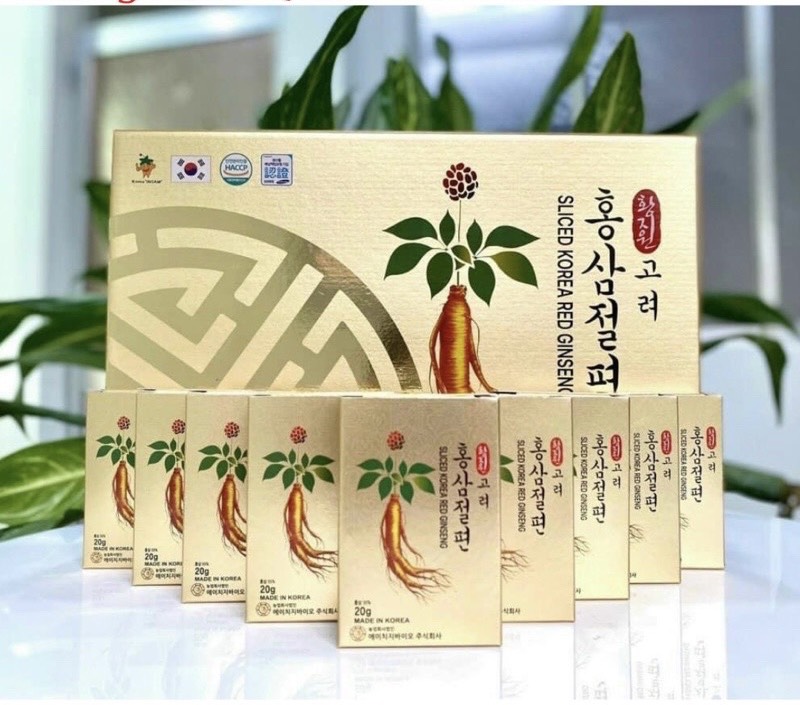 Hồng sâm thái lát tẩm mật ong ginseng king hàn quốc hộp 200g