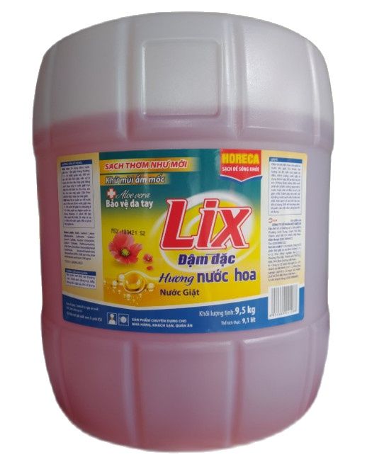 Nước giặt lix hương nước hoa 9.5kg