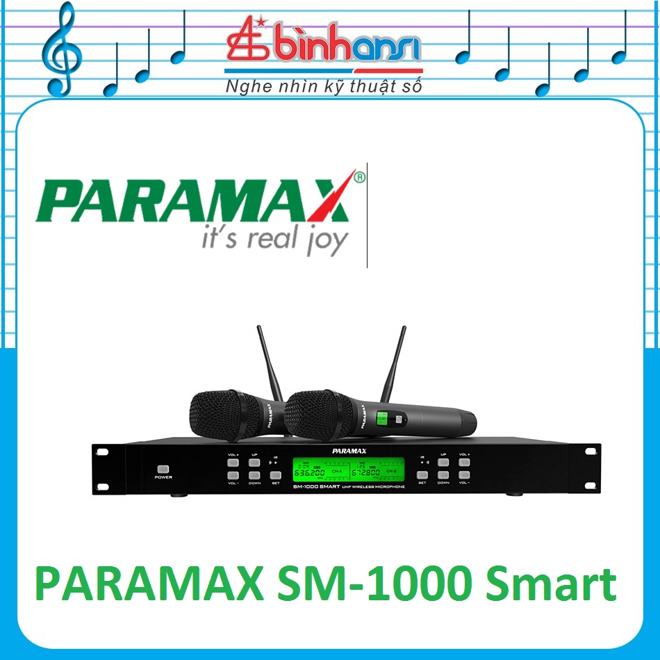 Micro không dây Paramax SM-1000 Smart mic karaoke paramax SM1000