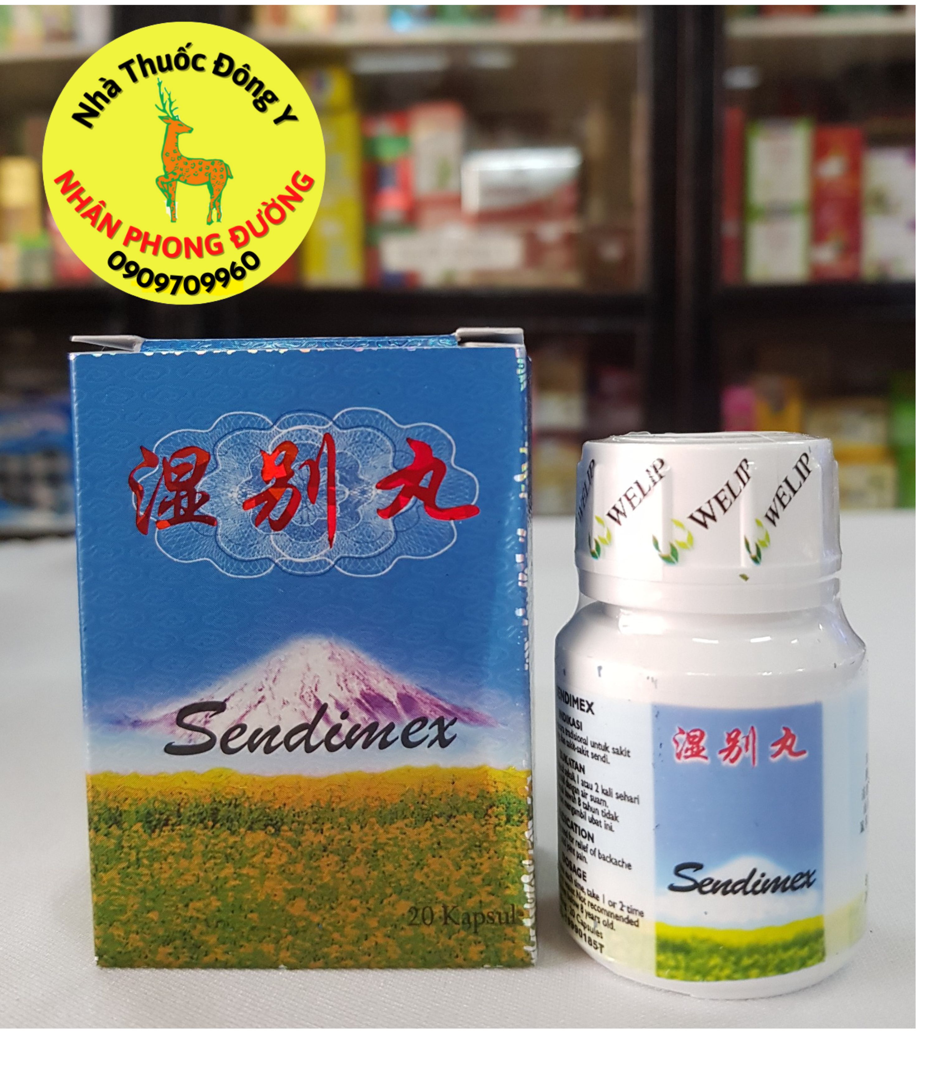 THẤP BIỆT HOÀN - SENDIMEX , hộp 20 viên, hỗ trợ cho người bị thoái hóa khớp xương khớp, tê mỏi tay chân, gout