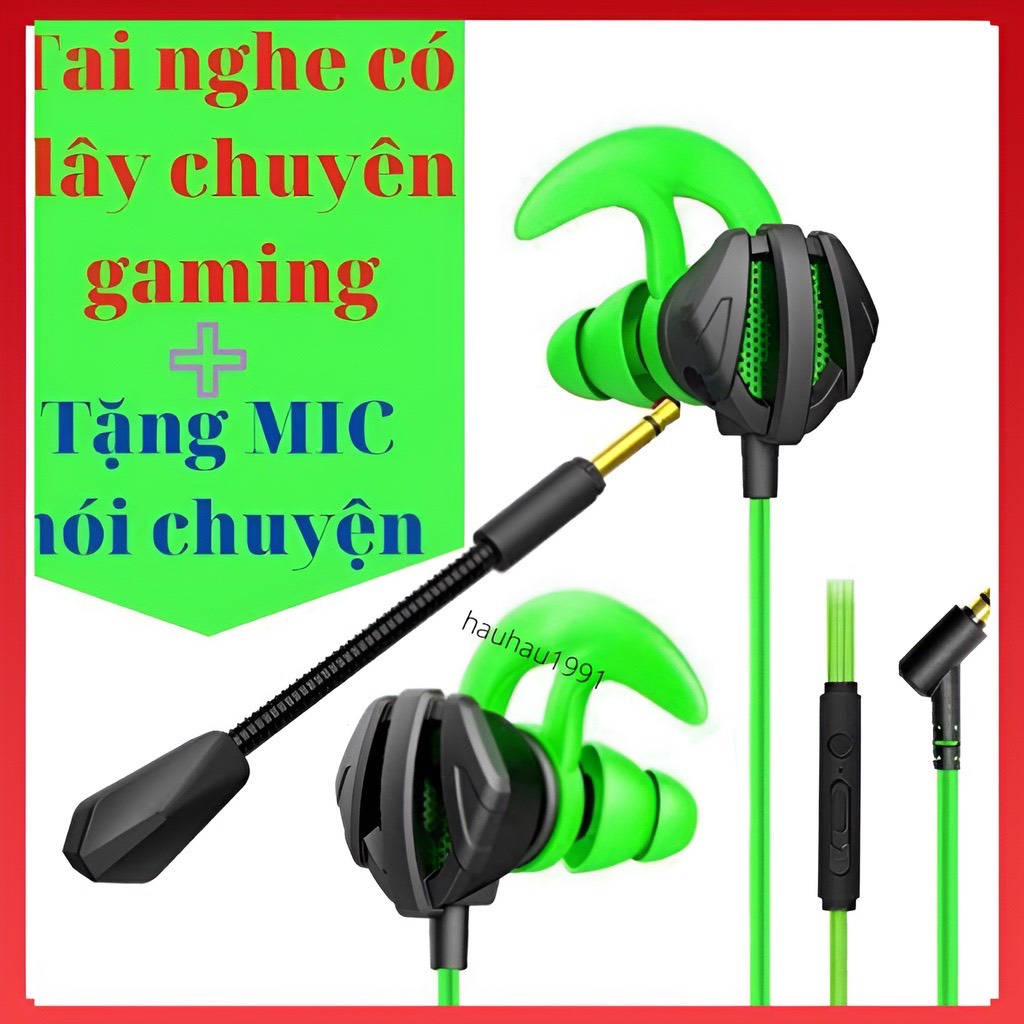  Tai nghe Dây gaming có mic Xoay 360 Độ cho điện thoại G9 PRO tai nghe chơi game PUBG mobile   FF   ROS  Bass căng 