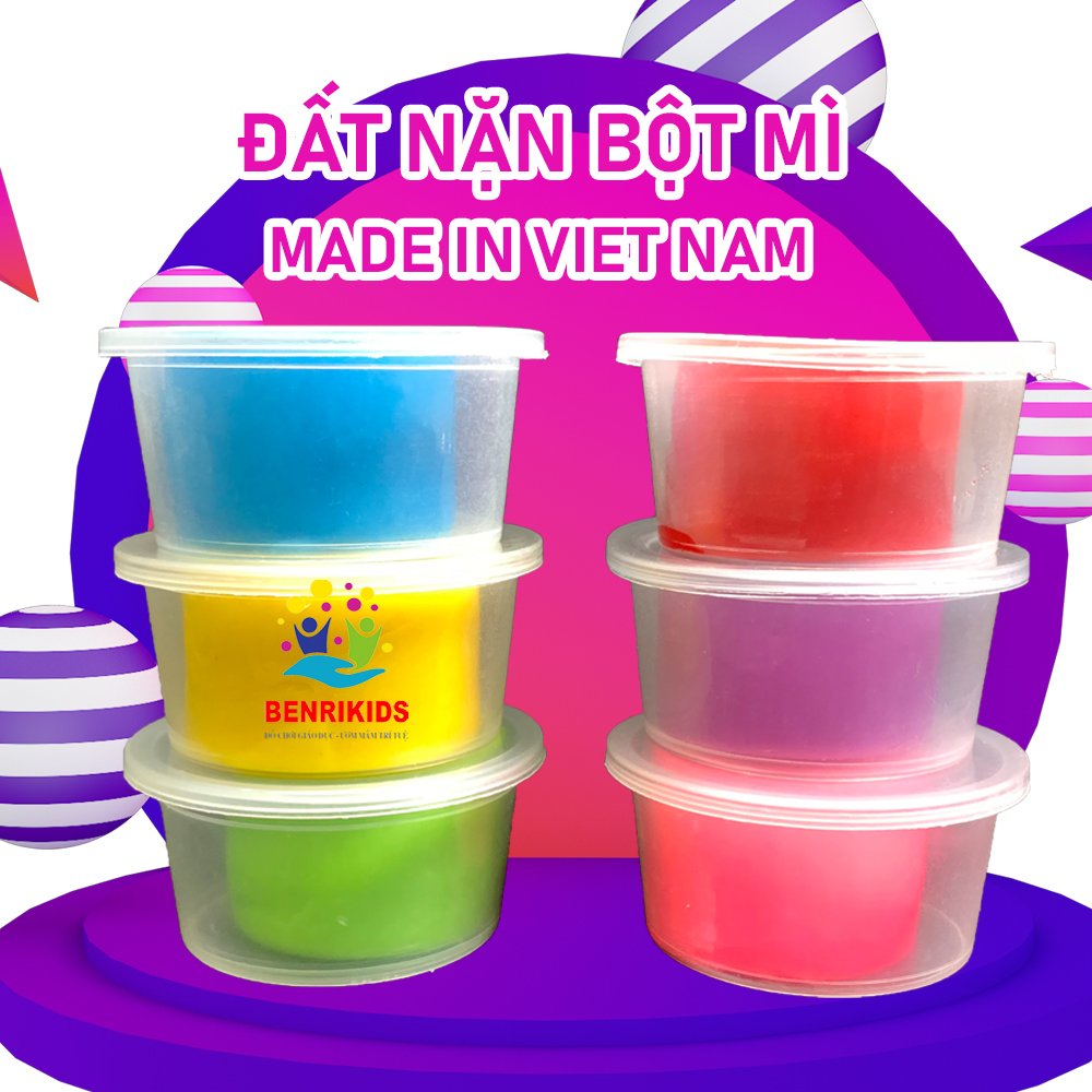 Bộ 6 Đất Nặn Hàng Việt Nam, Bộ Đồ Chơi Thủ Công Cho Trẻ Từ 1 Tuổi Trở Lên, Đất Sét Không Bị Khô Và Dính, Dễ Dàng Pha Màu, Vui Mà Học Không Lo Nhàm Chán, Thỏa Sức Sáng Tạo