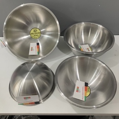 Thố trộn inox cao cấp , dày, đẹp, inox mờ, dùng để trộn bột, cơm, salad