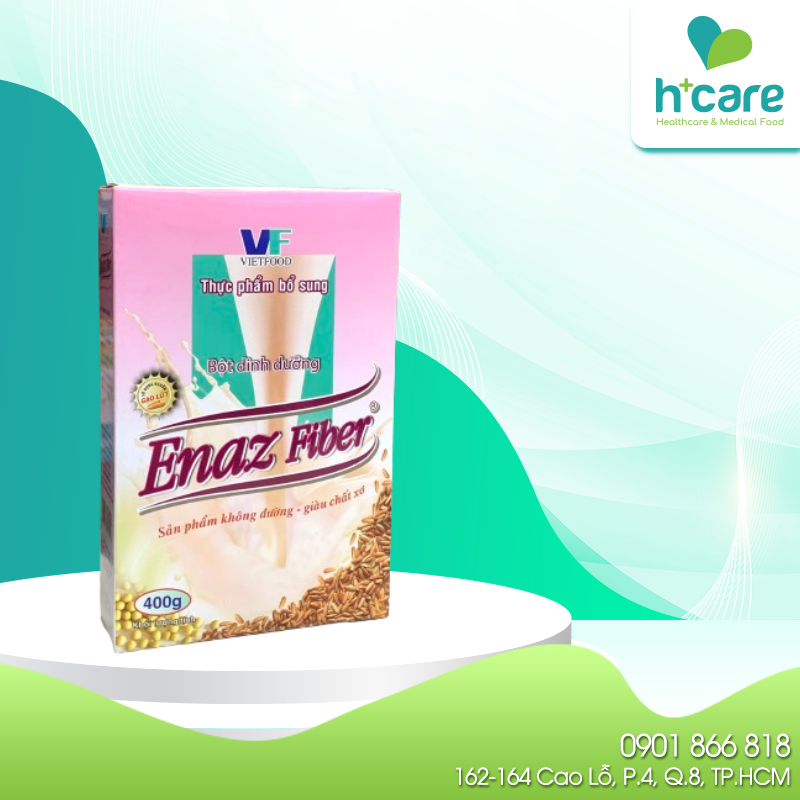 TPBS-bột dinh dưỡng Vietfood Enaz Fiber 400g-Dinh dưỡng cho người đái tháo đường