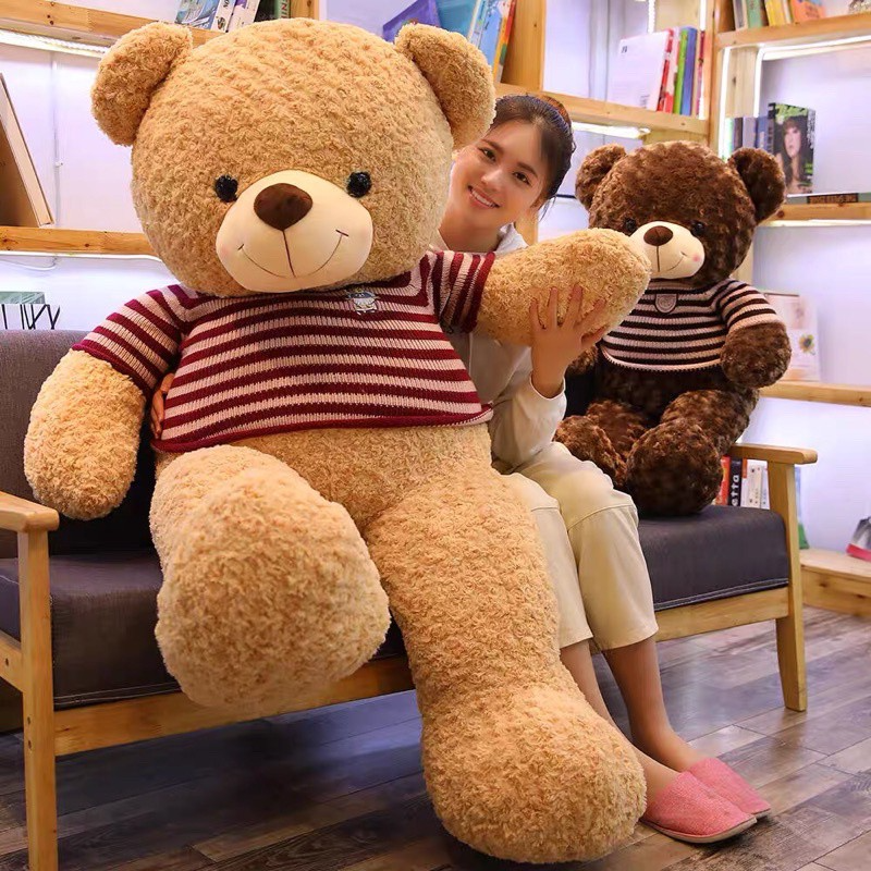 Gấu Bông Teddy 80cm-1m2-1m4 Gấu Bông To, Gối Ôm Hình Thú Teddy Nâu Bự Khổng Lồ Siêu Đáng Yêu Giá Rẻ làm Quà Tặng Sinh Nhật đầy bất ngờ