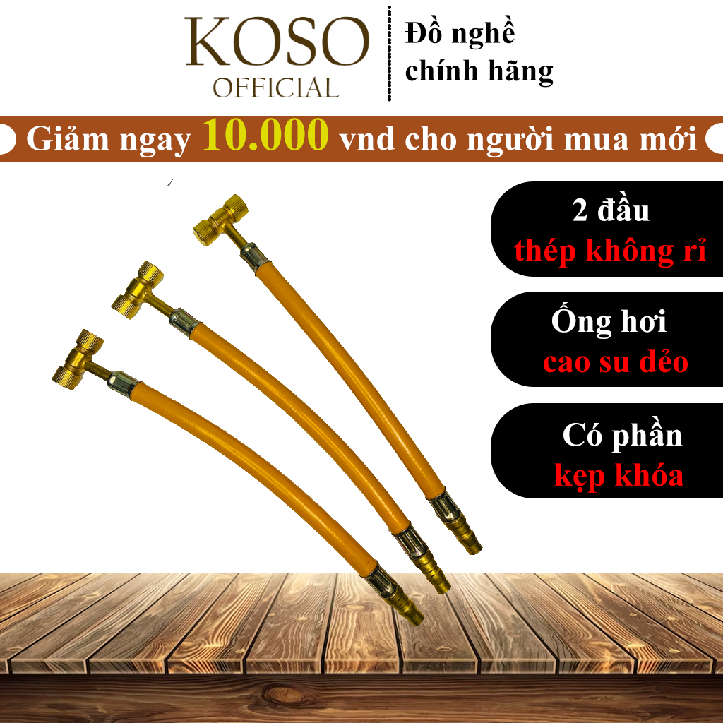 Dây Bơm Lốp KOSO dây bơm lốp xe máy, xe đạp điện,dây bơm hai đầu để bơm lốp xe di động, lốp xe đạp, xe máy, xe hơi.