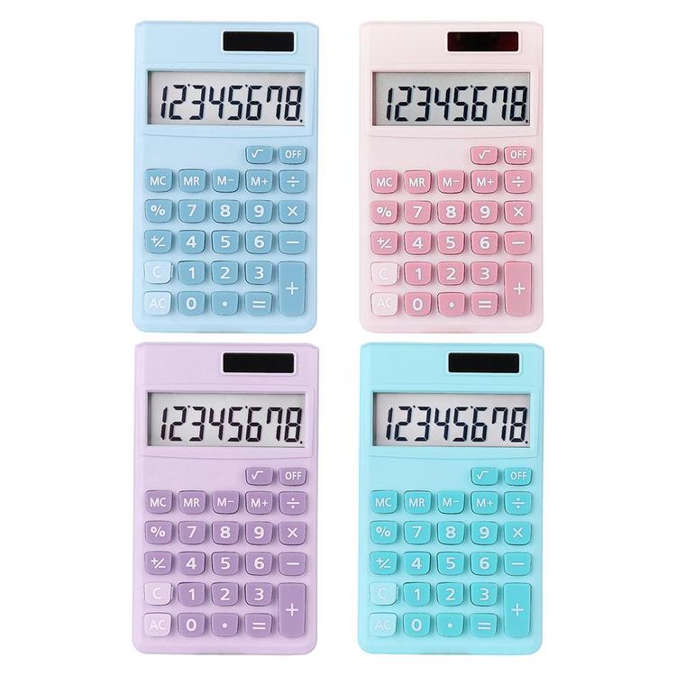 Student Calculator High Sensitivity Calculator with Solar Panel Auto Powered Kids Calculators Solar Basic Calculator for Homes Offices presents