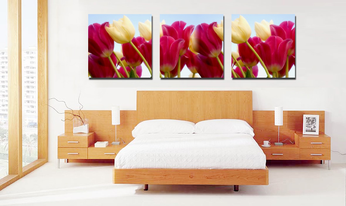 Tranh nội thất phòng khách hoa tulip q6d12-hh00171