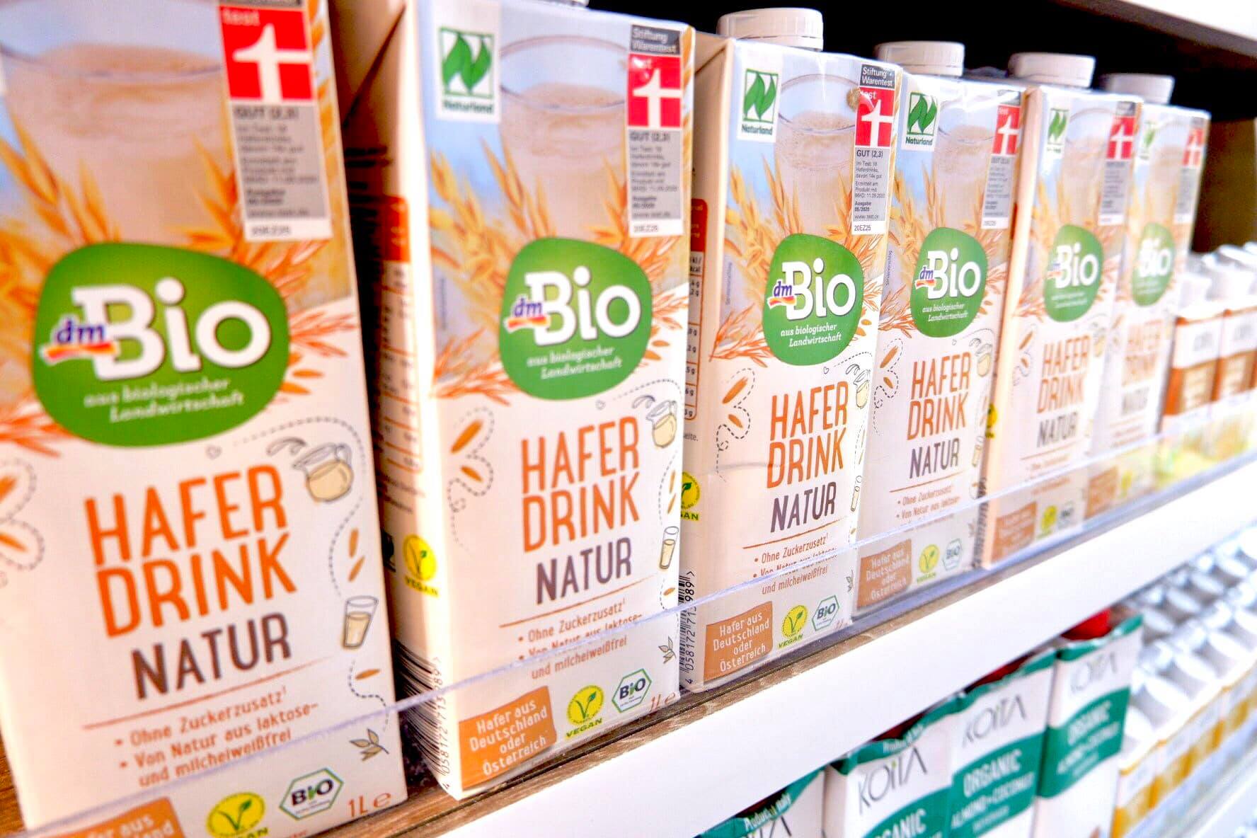 Sữa yến mạch nguyên chất hữu cơ Dmbio 1L - Vegan - Non GMO - Nhập khẩu Đức có chứng nhận hữu cơ châu Âu