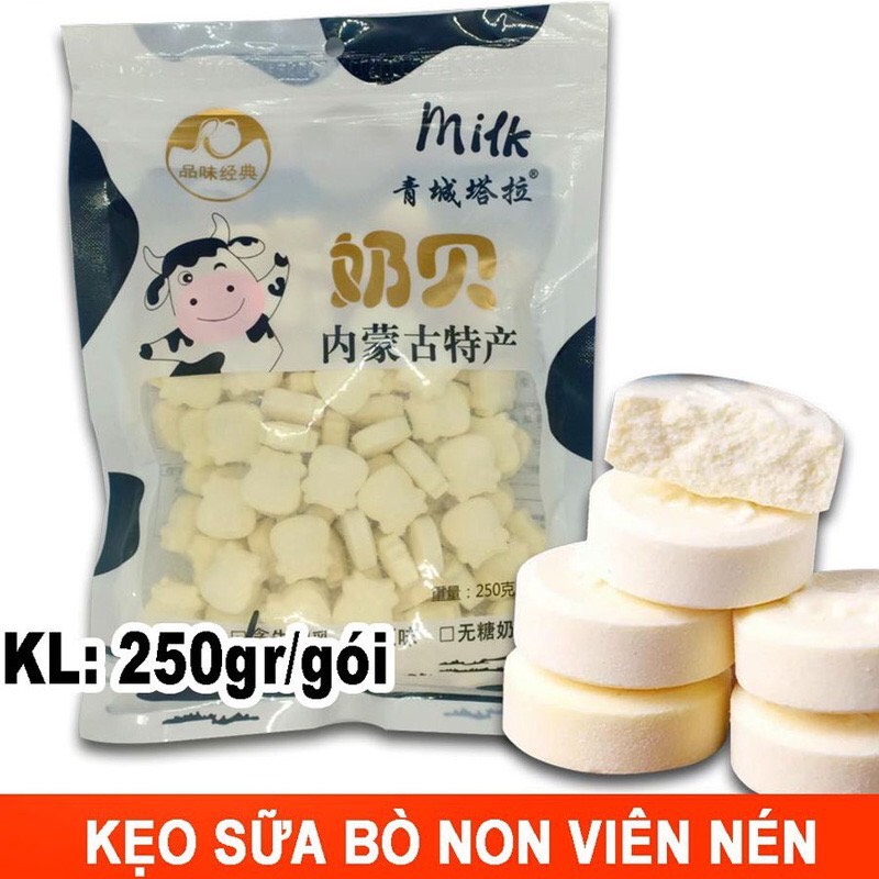 Kẹo sữa bò non viên nén 250g