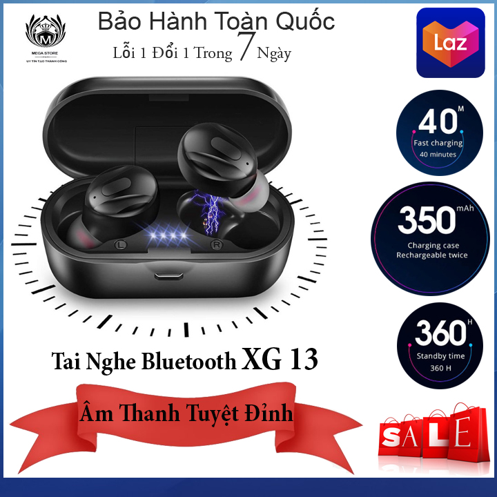 Tai nghe bluetooth - tai nghe không dây xg13 - xg8 tws v5.0 cao cấp, âm thanh chất lượng cao,bass siêu hay,chống ồn tốt -tặng kèm găng tay chơi game