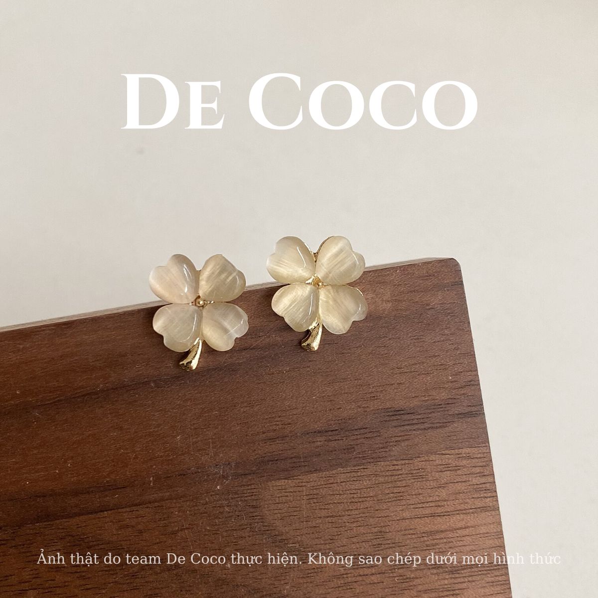 Khuyên tai bông tai nữ hoa cỏ Lily De Coco