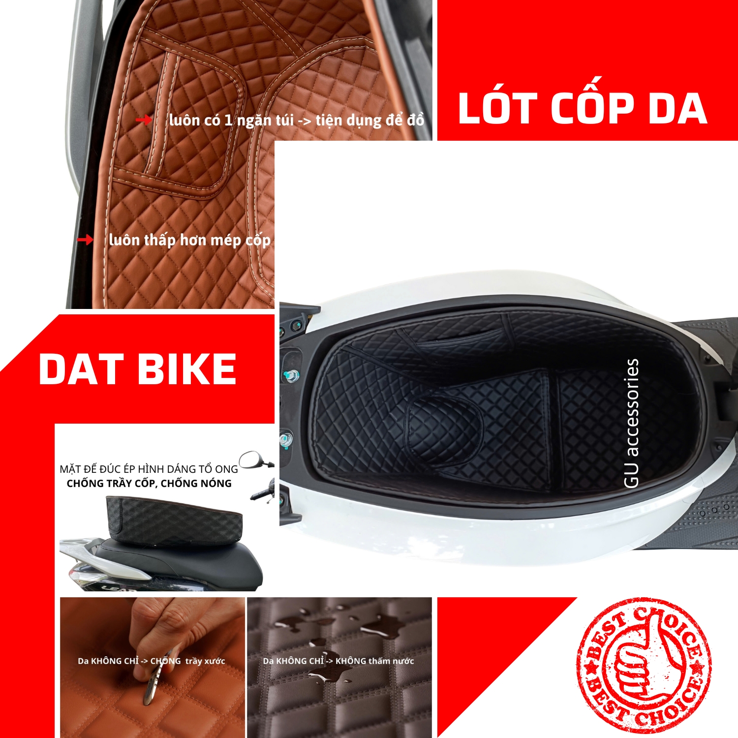  Lót cốp xe điện DATBIKE QUANTUM S1 S2 S3 Túi đựng bộ sạc Thảm lót sàn lót chân thiết kế theo xe bảo vệ tối ưu GU 