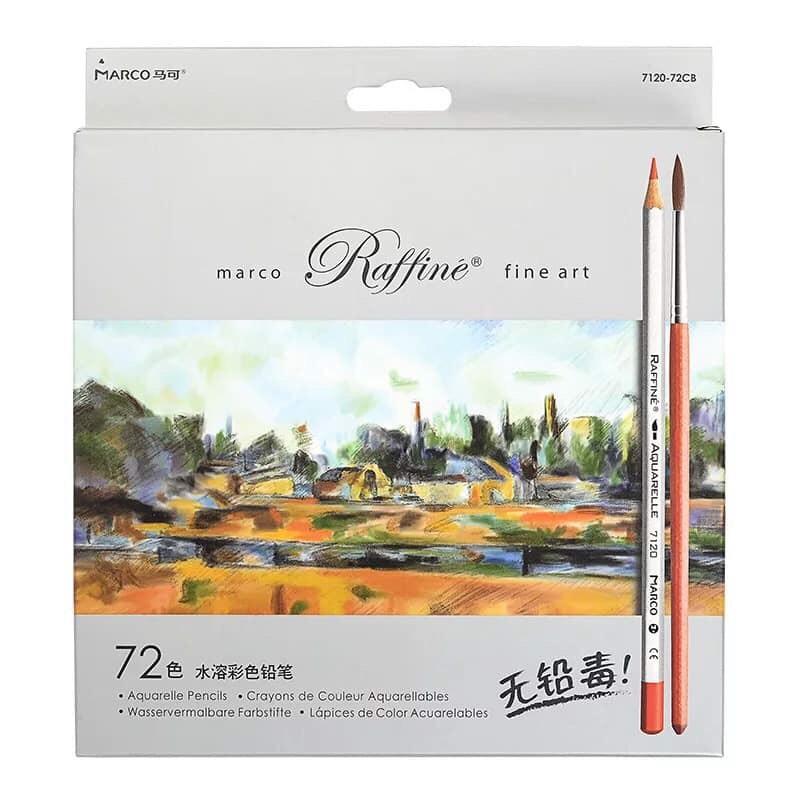 Bộ chì tô 72 màu nước cao cấp marco raffine 7120-72cb
