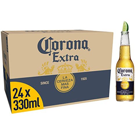 Thùng 24 Chai Bia Corona Extra (355ml / Chai)