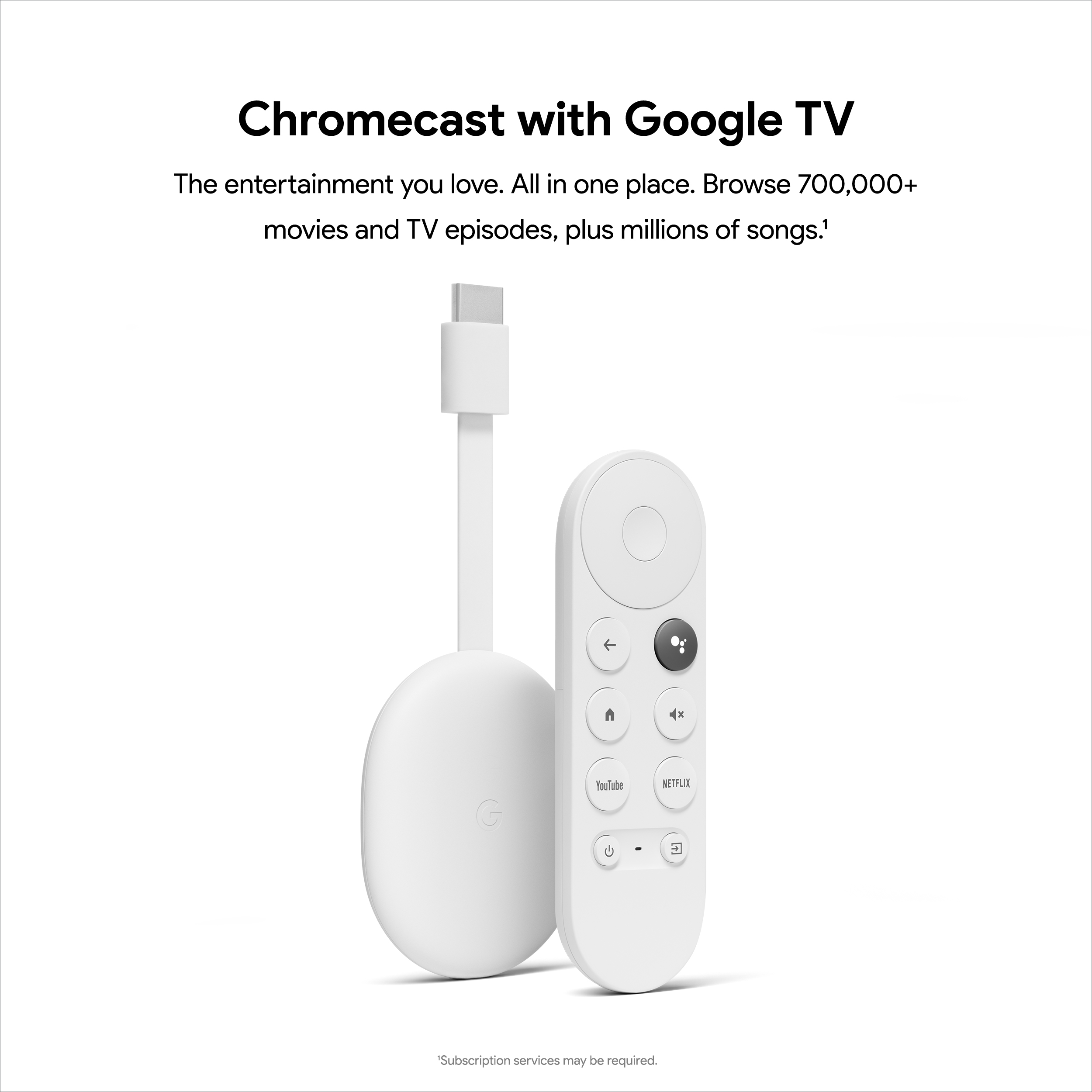 Chromcast sử dụng tiếng Việt - Google Chromecast with Google TV - new seal, bảo hành 6 tháng
